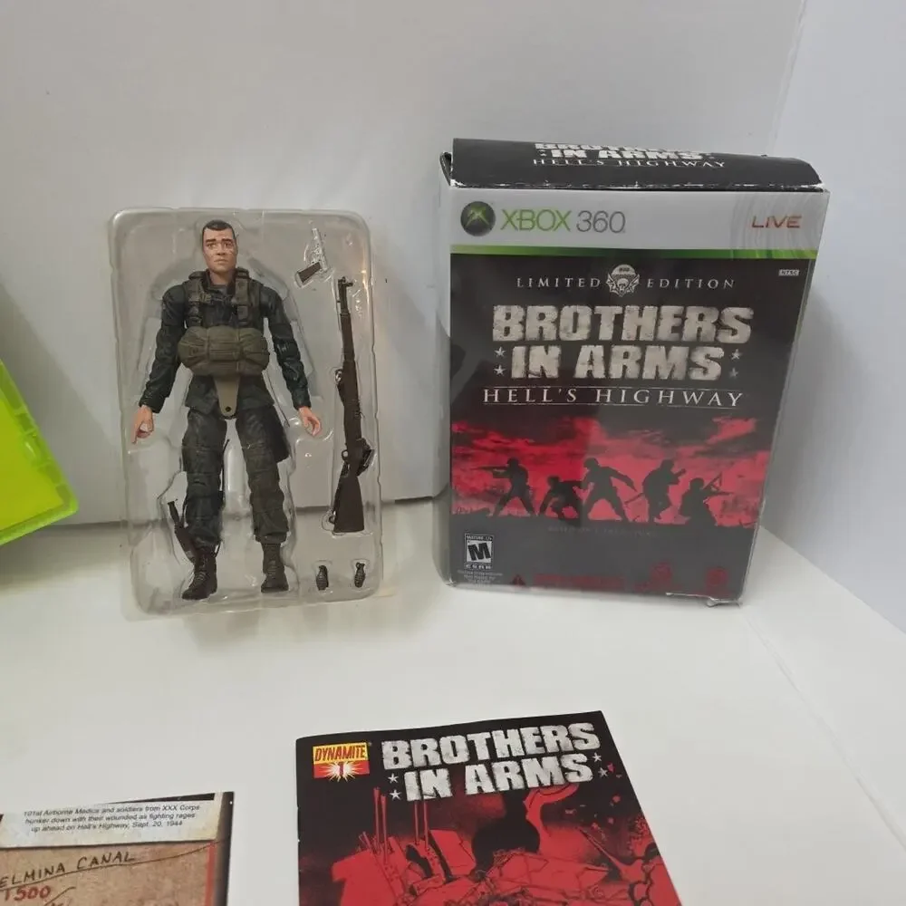 Brothers In Arms Hell’s Highway Limited Edition Xbox 360 Complete CIB Figure +
